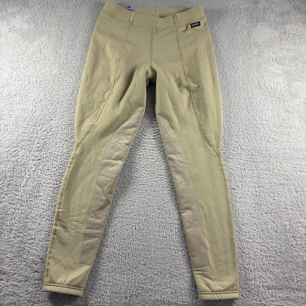 Kerrits Performance Riding Tights Womens Large Tan Stretch Equestrian Jumper NWT